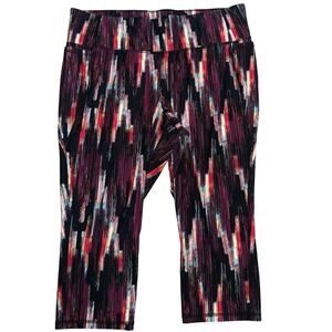LIVI Power Leggings womens plus size 22/24 lane Bryant activewear abstract print